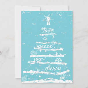 Beautiful Christmas tree Holiday card