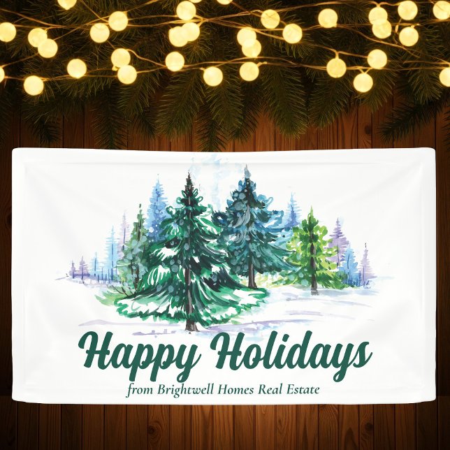 Beautiful Christmas Trees Custom Company Party Banner (Creator Uploaded)