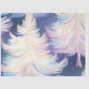 Beautiful Christmas Trees Light Sparkle Christmas Tissue Paper