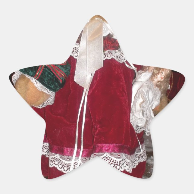 Beautiful Christmas with Love Have a Nice Day and  Star Sticker (Front)