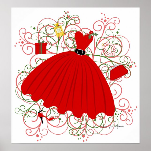 Beautiful Chrstmas Dress Poster (Front)