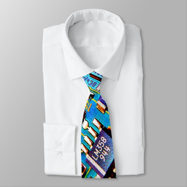 Beautiful Circuitry Tie (Tied)
