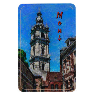 Beautiful city Mons in Belgium, travel Magnet