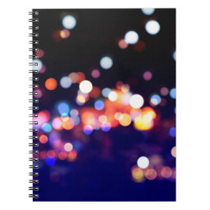 Beautiful city night bokeh light, abstract blur de notebook