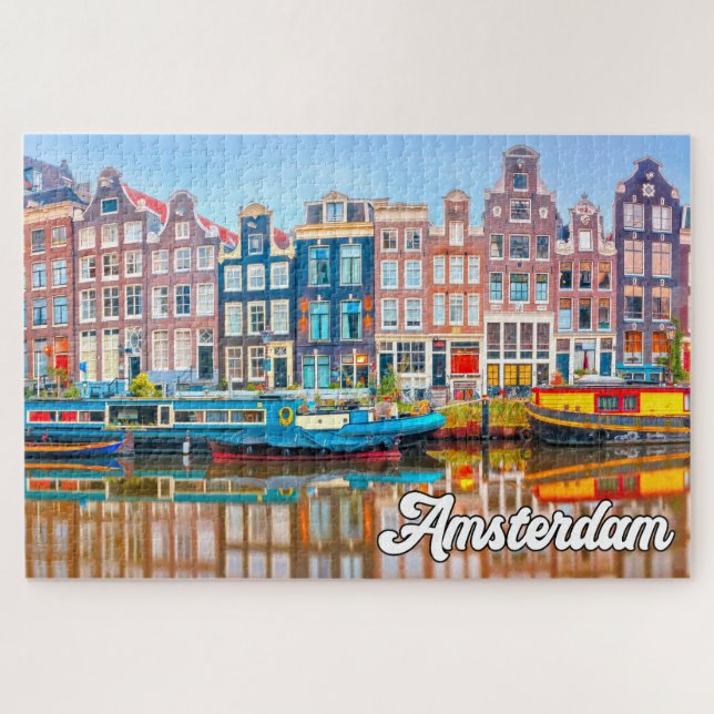 Beautiful City Of Amsterdam, Netherlands Jigsaw Puzzle (Horizontal)