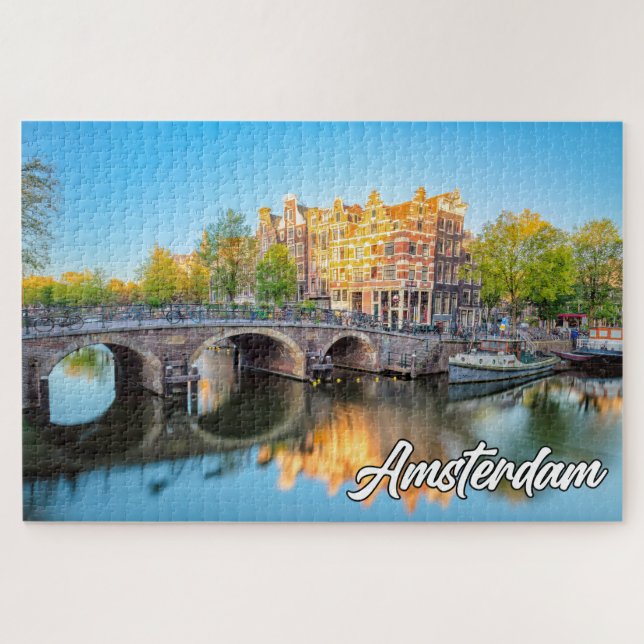 Beautiful City Of Amsterdam, Netherlands Jigsaw Puzzle (Horizontal)