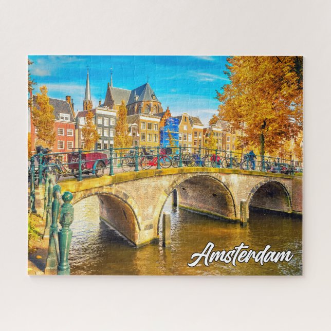 Beautiful City Of Amsterdam, Netherlands Jigsaw Puzzle (Horizontal)