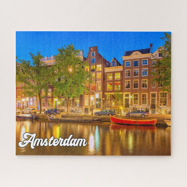 Beautiful City Of Amsterdam, Netherlands Jigsaw Puzzle (Horizontal)