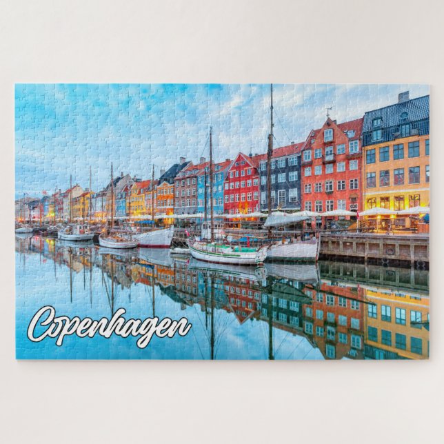 Beautiful City Of Copenhagen, Denmark Jigsaw Puzzle (Horizontal)