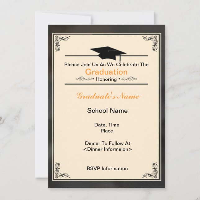 Beautiful Class of 2012 Graduation Invitations (Front)