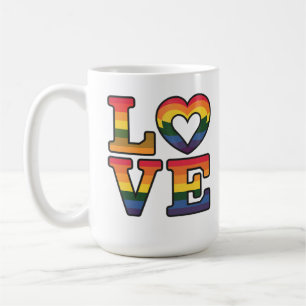 Beautiful classic and Elegant Gay Pride Love Coffee Mug