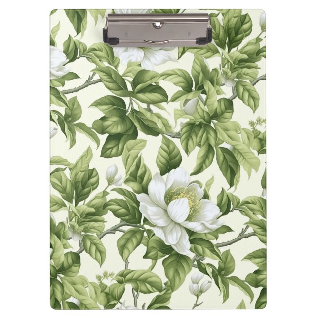 Beautiful classic floral pattern clipboard (Front)