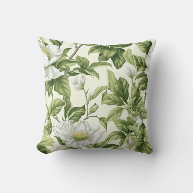Beautiful classic floral pattern cushion (Front)