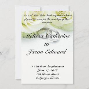 Beautiful Classic Wedding Invitation