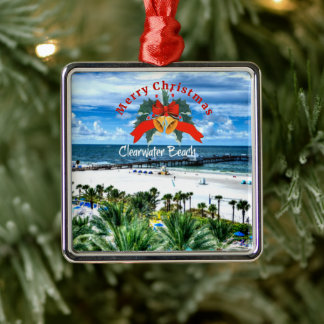 Beautiful Clearwater Beach, Florida Metal Ornament