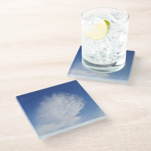 Beautiful cloud glass coaster