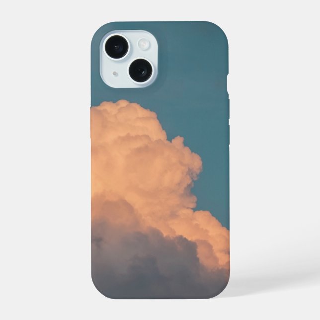 Beautiful Cloud Phone Case (Teal/Orange) (Back)