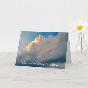 Beautiful Clouds Cancer Support Encouragement Card