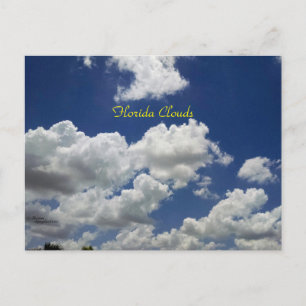 Beautiful clouds in Florida Postcard
