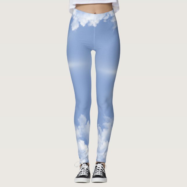 beautiful clouds leggings (Front)