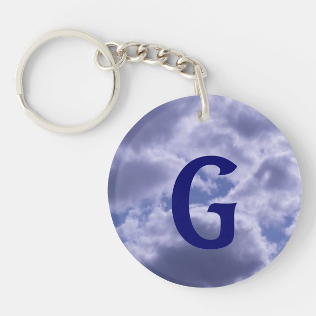 Beautiful Cloudy Day Key Ring (Front)