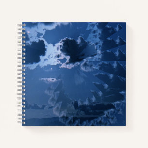 Beautiful cloudy skies over the mountains.... notebook