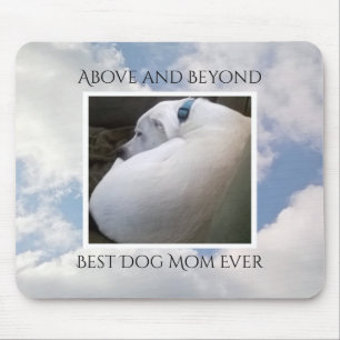 Beautiful Cloudy Sky Best Dog Mum Cute Calm Blue Mouse Pad