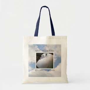 Beautiful Cloudy Sky Best Dog Mum Cute Calm Blue Tote Bag