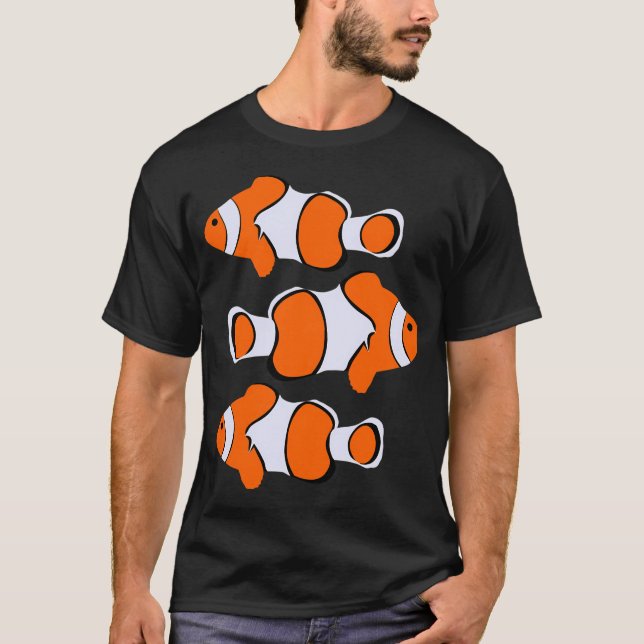 Beautiful clown fish pattern T-Shirt (Front)