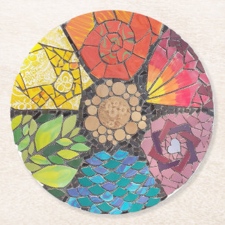 Beautiful Coasters with Colourful Mosaic Design