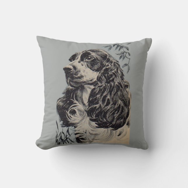  beautiful cocker spaniel cushion (Front)