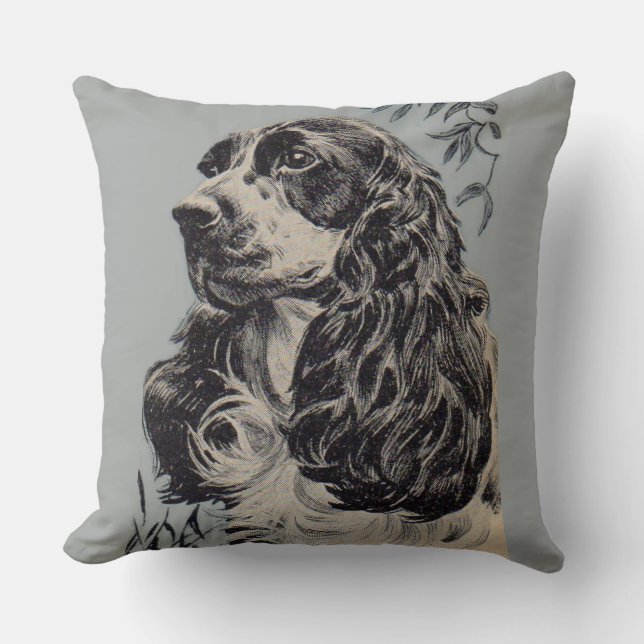  beautiful cocker spaniel cushion (Front)