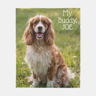 Beautiful Cocker Spaniel Personalised Fleece Blanket