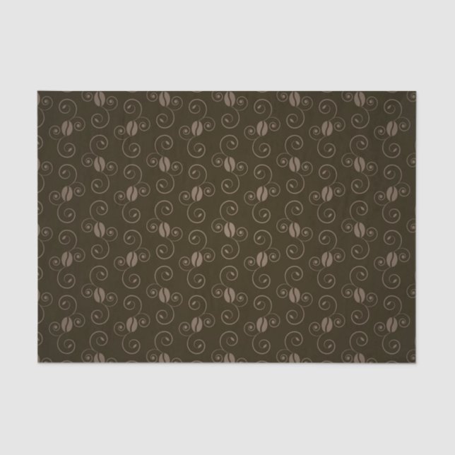 Beautiful Coffee Espresso Design Tissue Paper (Front)