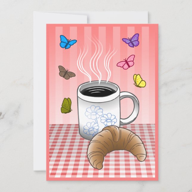 Beautiful Coffee Time Card (Front)