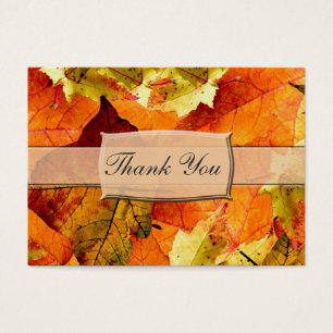 Beautiful coloful leave wedding favour thank you