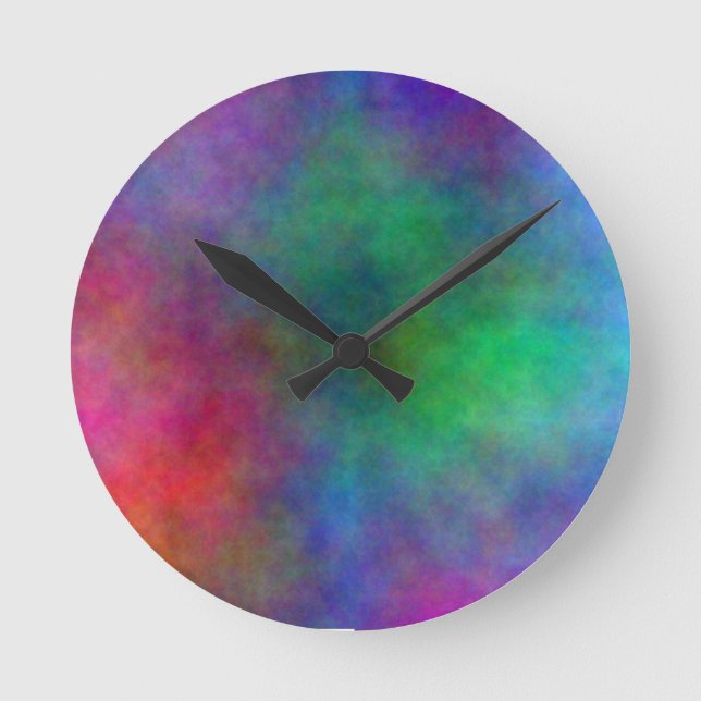 BEAUTIFUL COLOR CLOUD ROUND WALL CLOCK (Front)