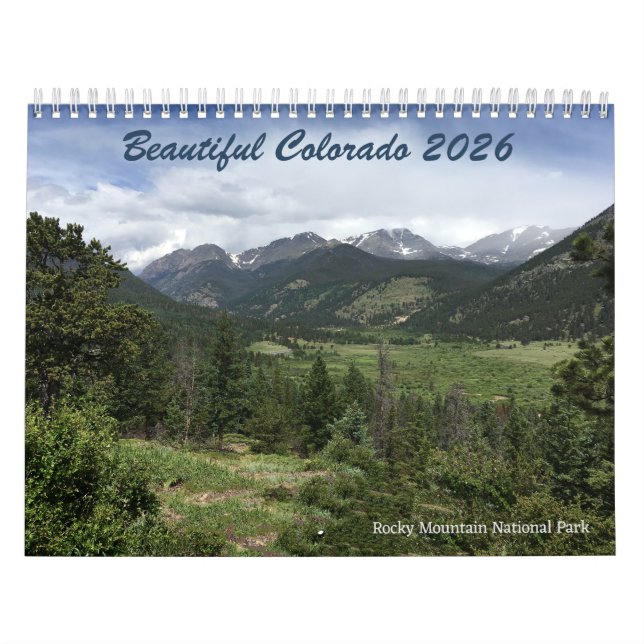 Beautiful Colorado 12-Month 2026 Calendar (Cover)