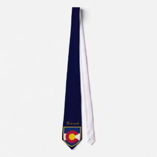 Beautiful Colorado Flag Tie
