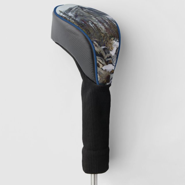 Beautiful Colorado Winter Stream Golf Head Cover (Angled)
