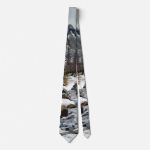 Beautiful Colorado Winter Stream Tie