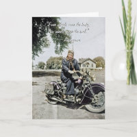 Beautiful Colored Vintage Motorcycle Photograph