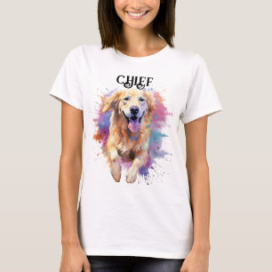 BEAUTIFUL COLORFUL GOLDEN RETRIEVER DOG FACE T-Shirt