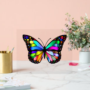 Beautiful Colour Butterflies Acrylic Sign
