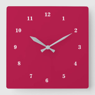 Beautiful Colour - Customisable Square Wall Clock