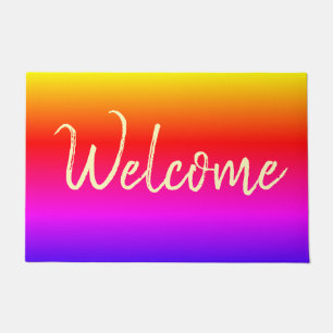 Beautiful Colour Morph Colourful Flow Welcome Doormat