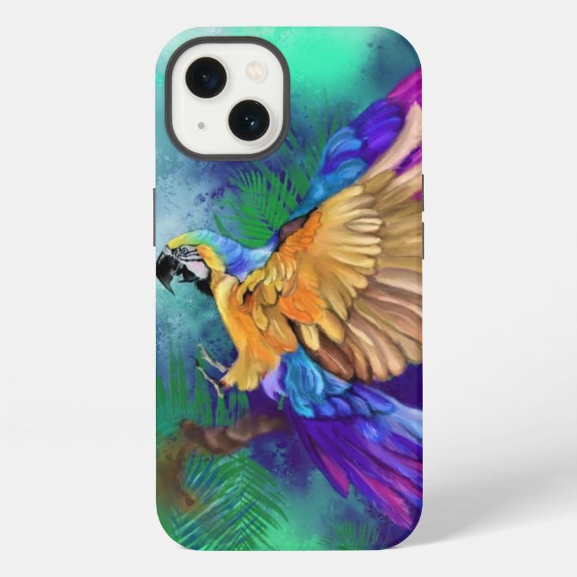 Beautiful Colour Parrot iPhone Case (Back)