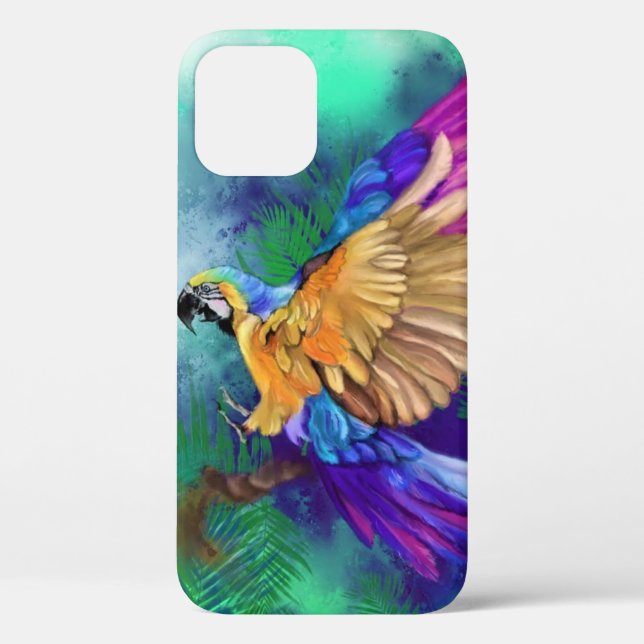 Beautiful Colour Parrot iPhone Case (Back)