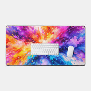 Beautiful Colour Splash Explosion Desk Mat