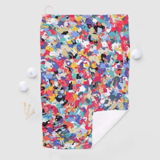 Beautiful coloured pattern golf towel